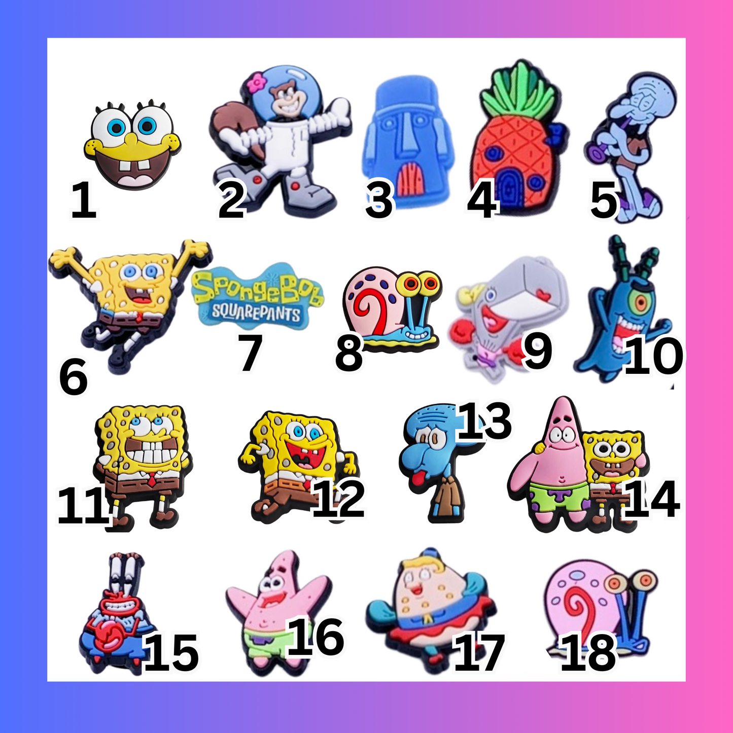 SpongeBob Charms