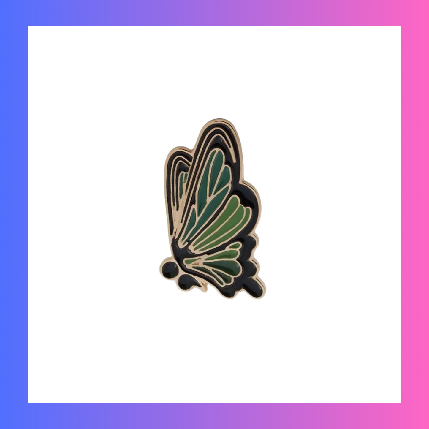 Semi-colon Butterfly Pin