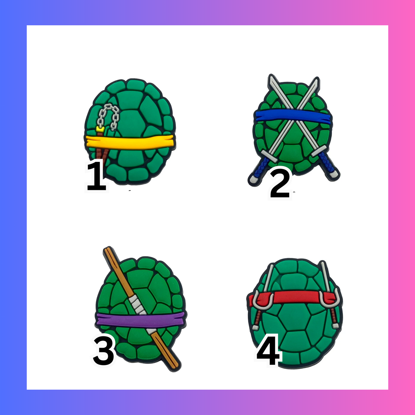Ninja Turtle Charms