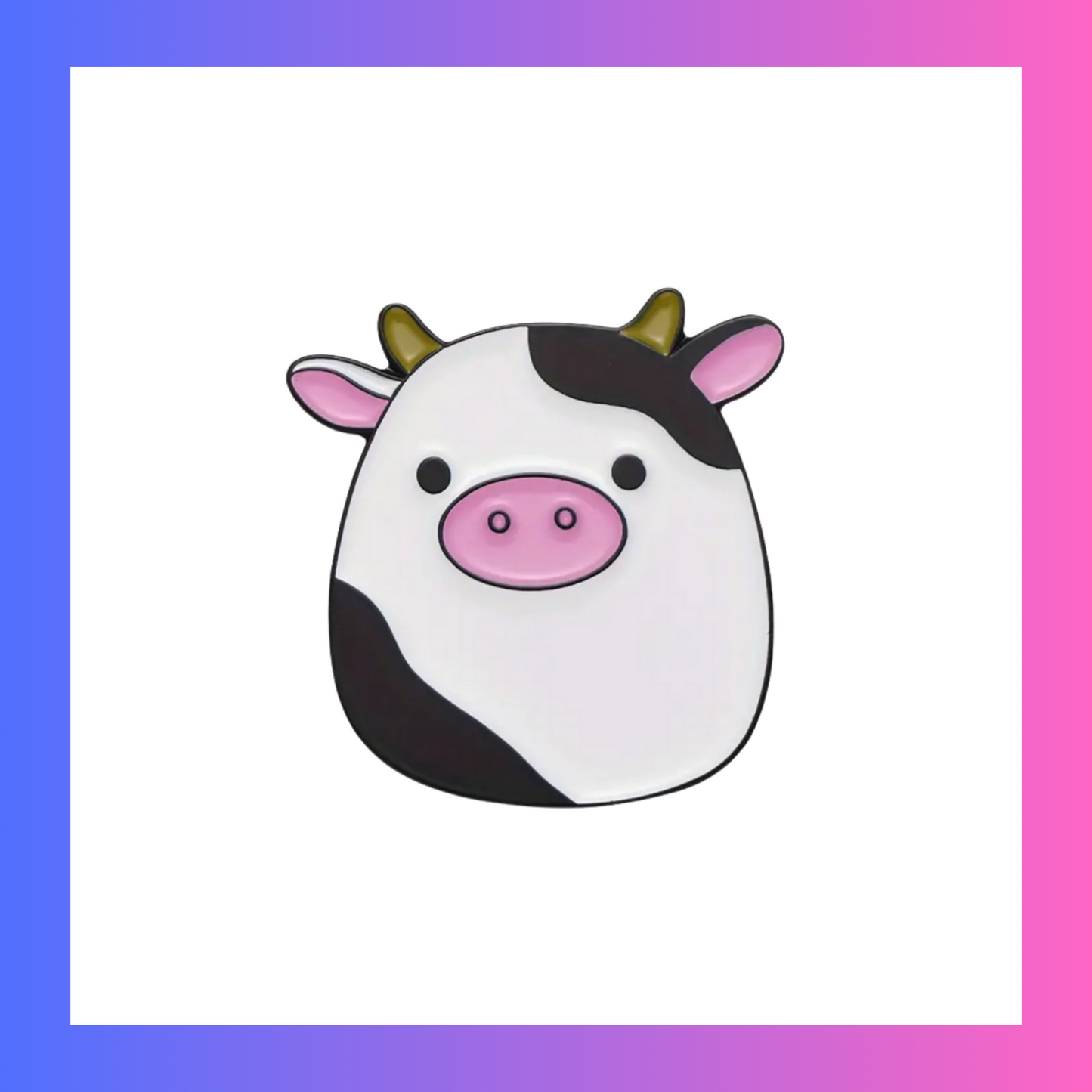 Cow Squishmellow Pin