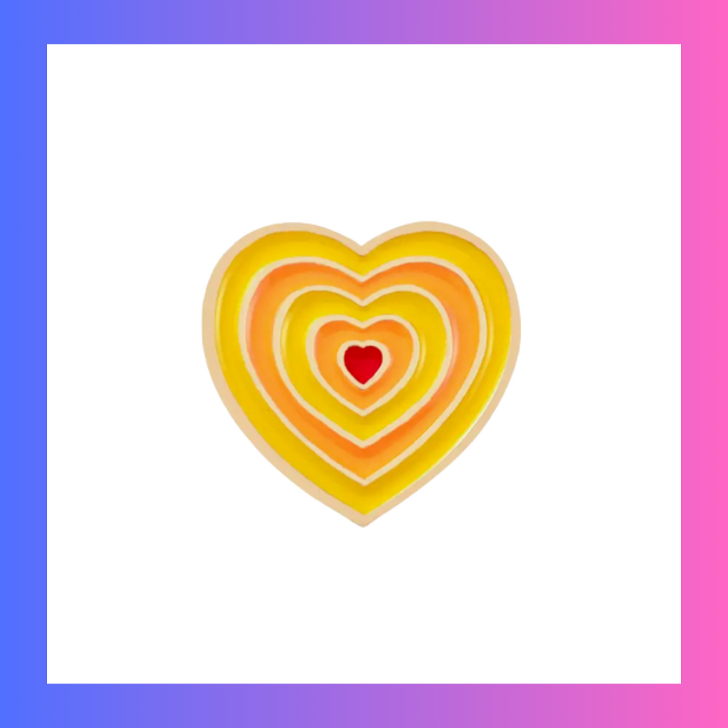Yellow Hearts Pin