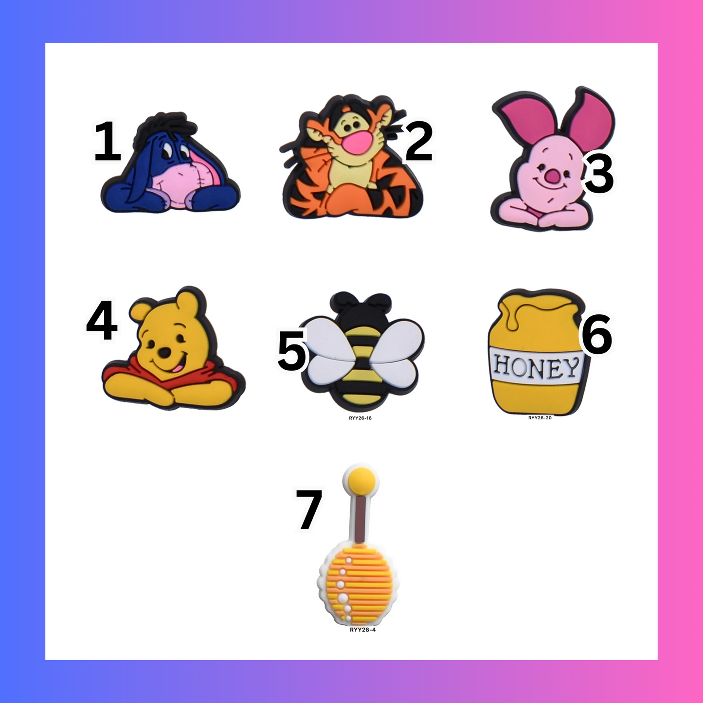Winnie the pooh Charms