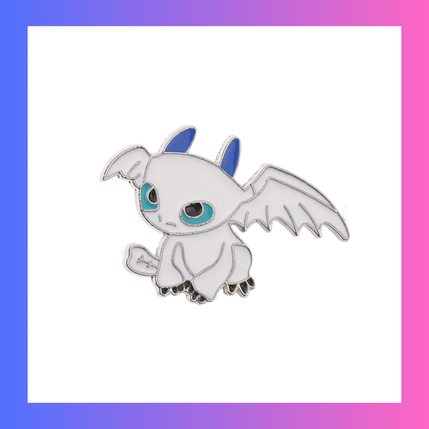 Light Furry Dragon Pin