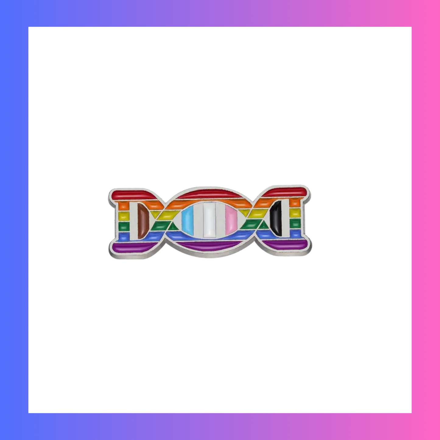 DNA Rainbow Pin