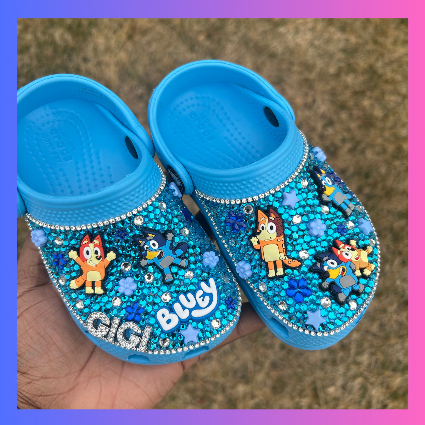 Custom Rhinestoned Crocs