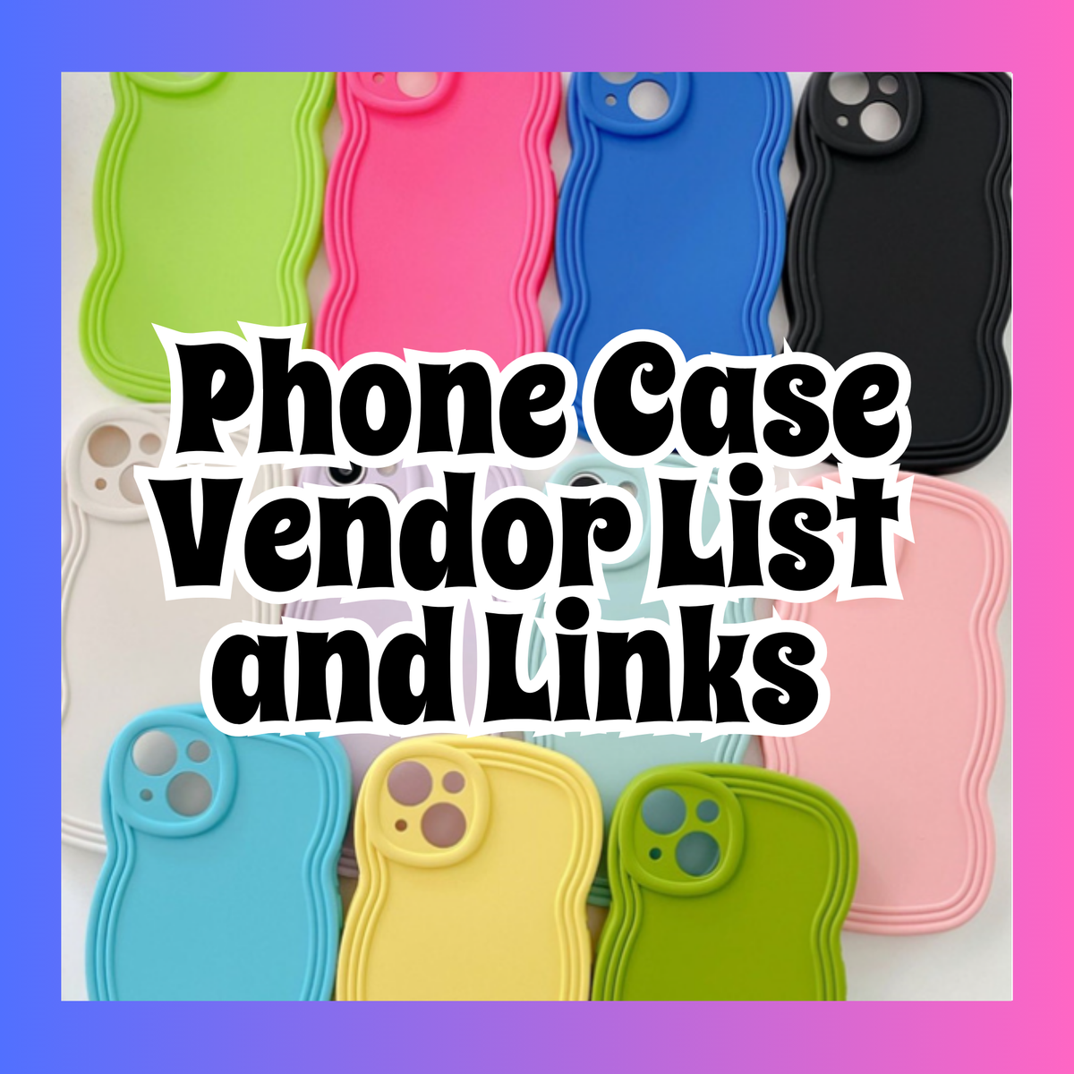Junk Case Vendor List and Links