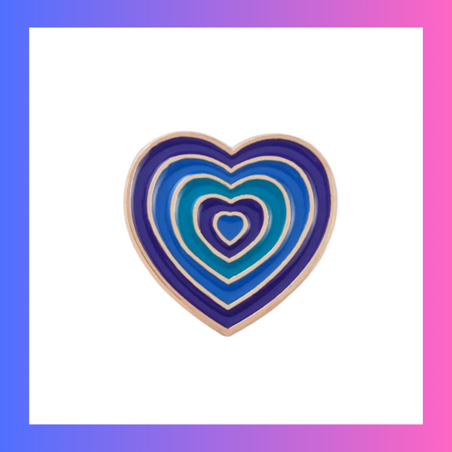 Blue hearts Pin