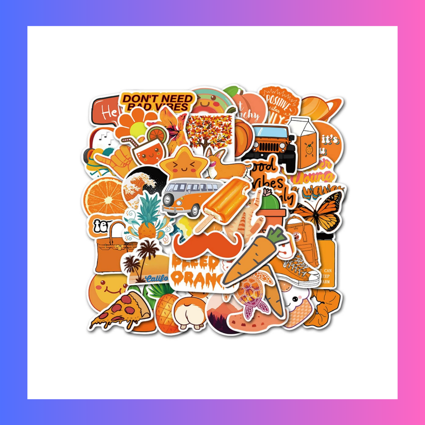 Orange Sticker Pack