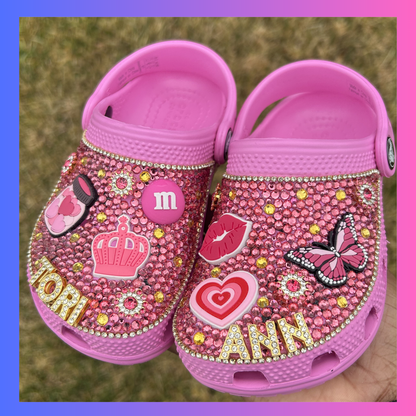 Custom Rhinestoned Crocs