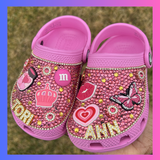 Custom Rhinestoned Crocs