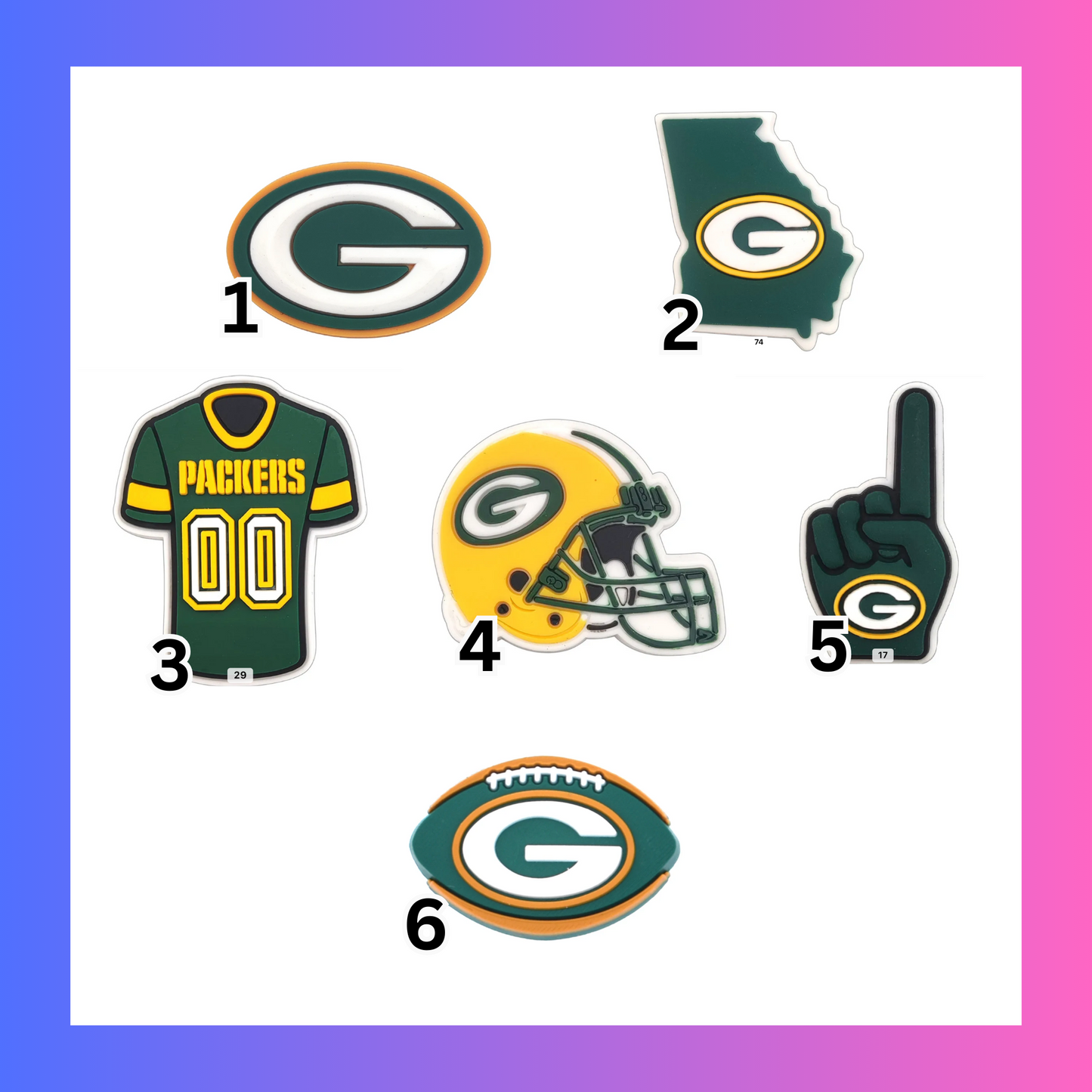 Packers Charms