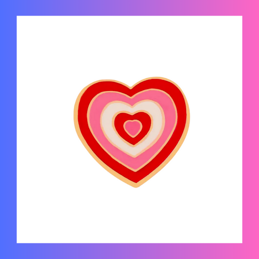 Red/pink hearts Pin