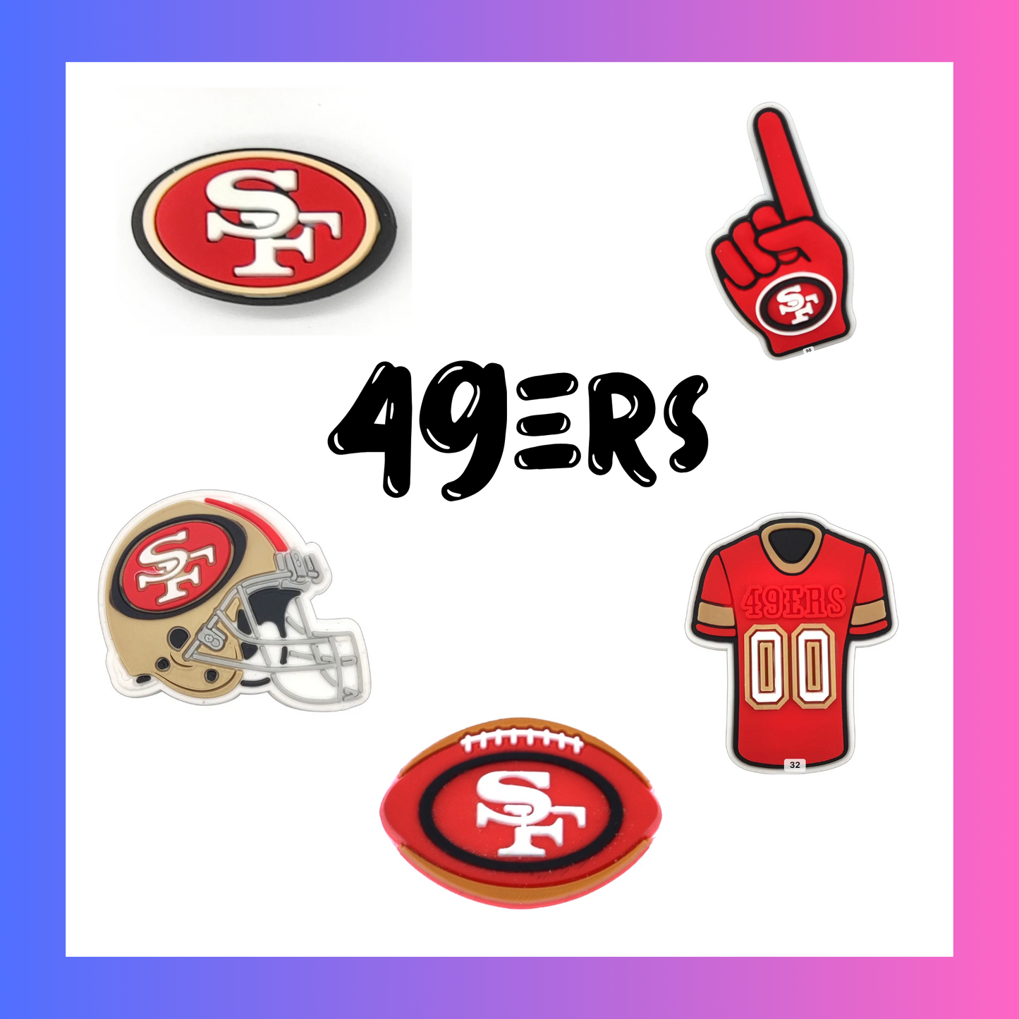 49ers Charms