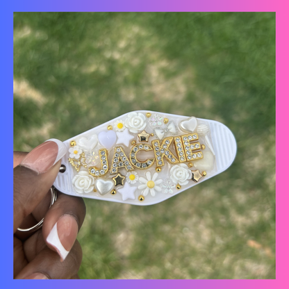 Junk Keychain - White