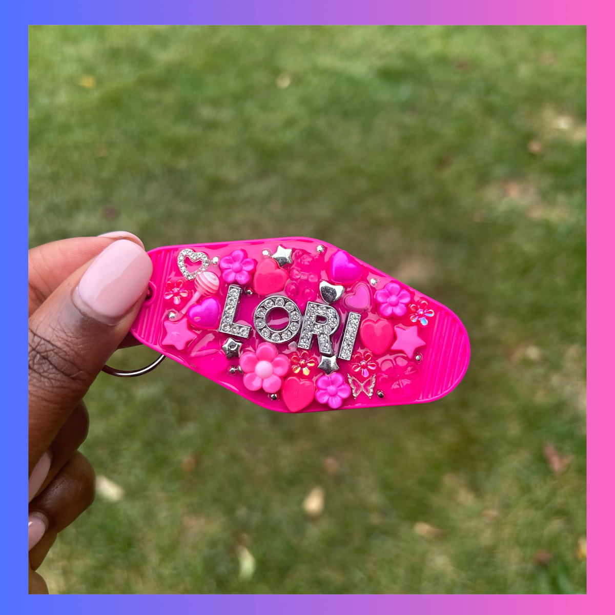 Junk Keychain - Hot Pink