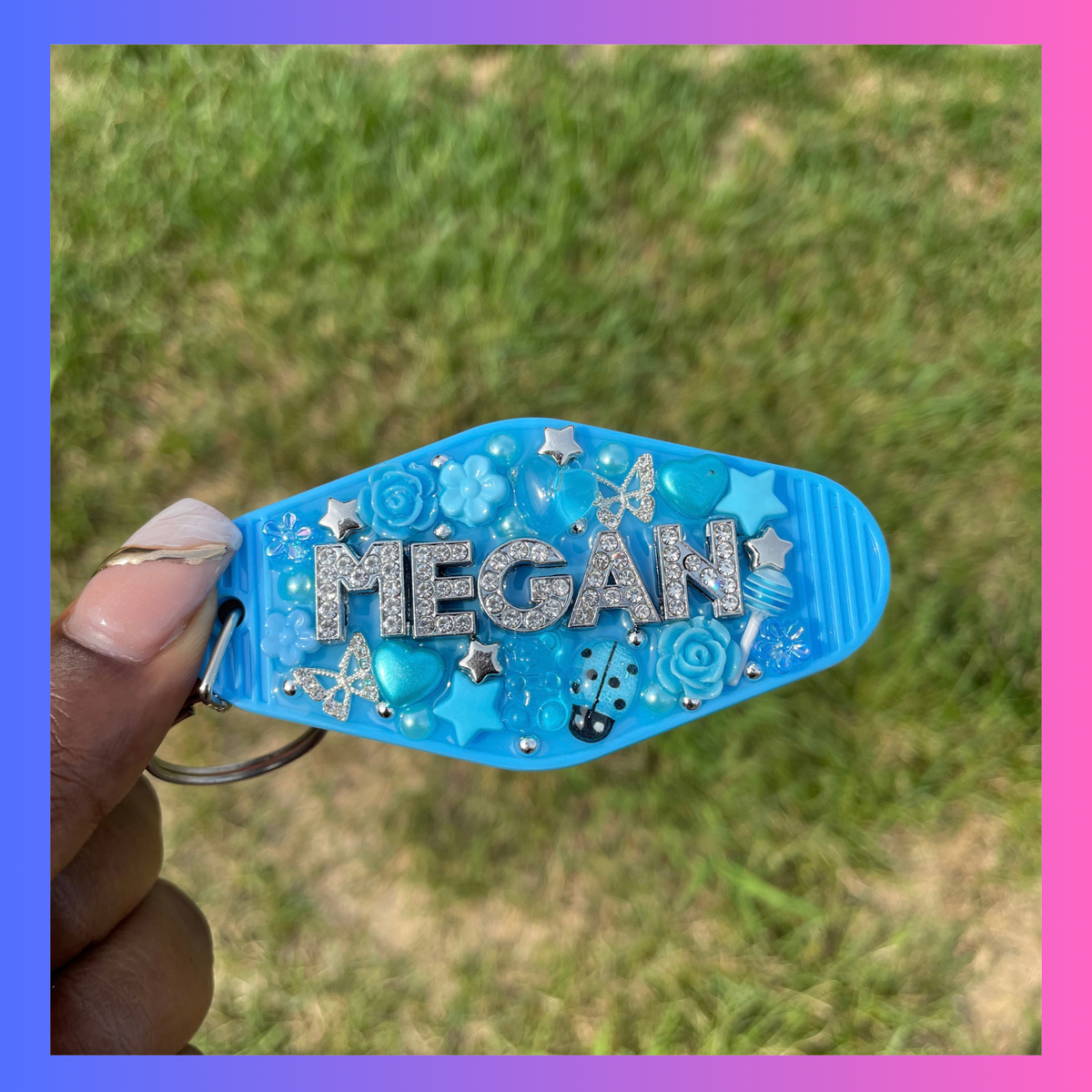 Junk Keychain - Sky Blue