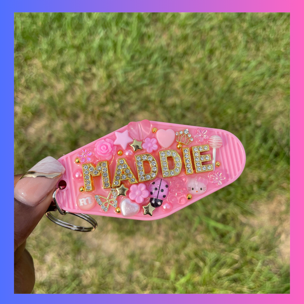 Junk Keychain - Light Pink