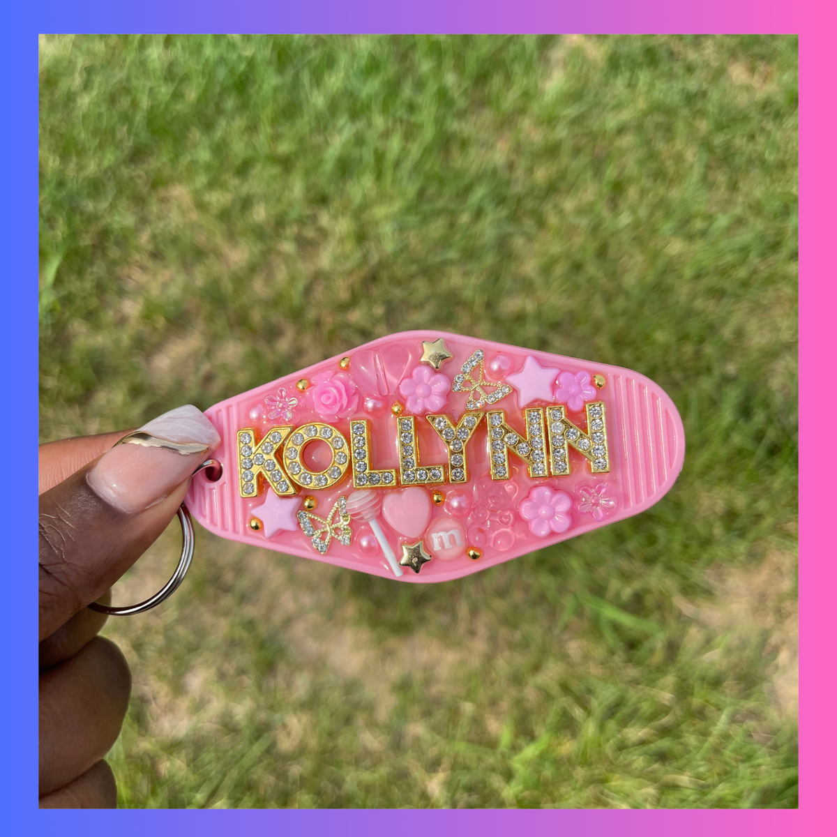 Junk Keychain - Light Pink