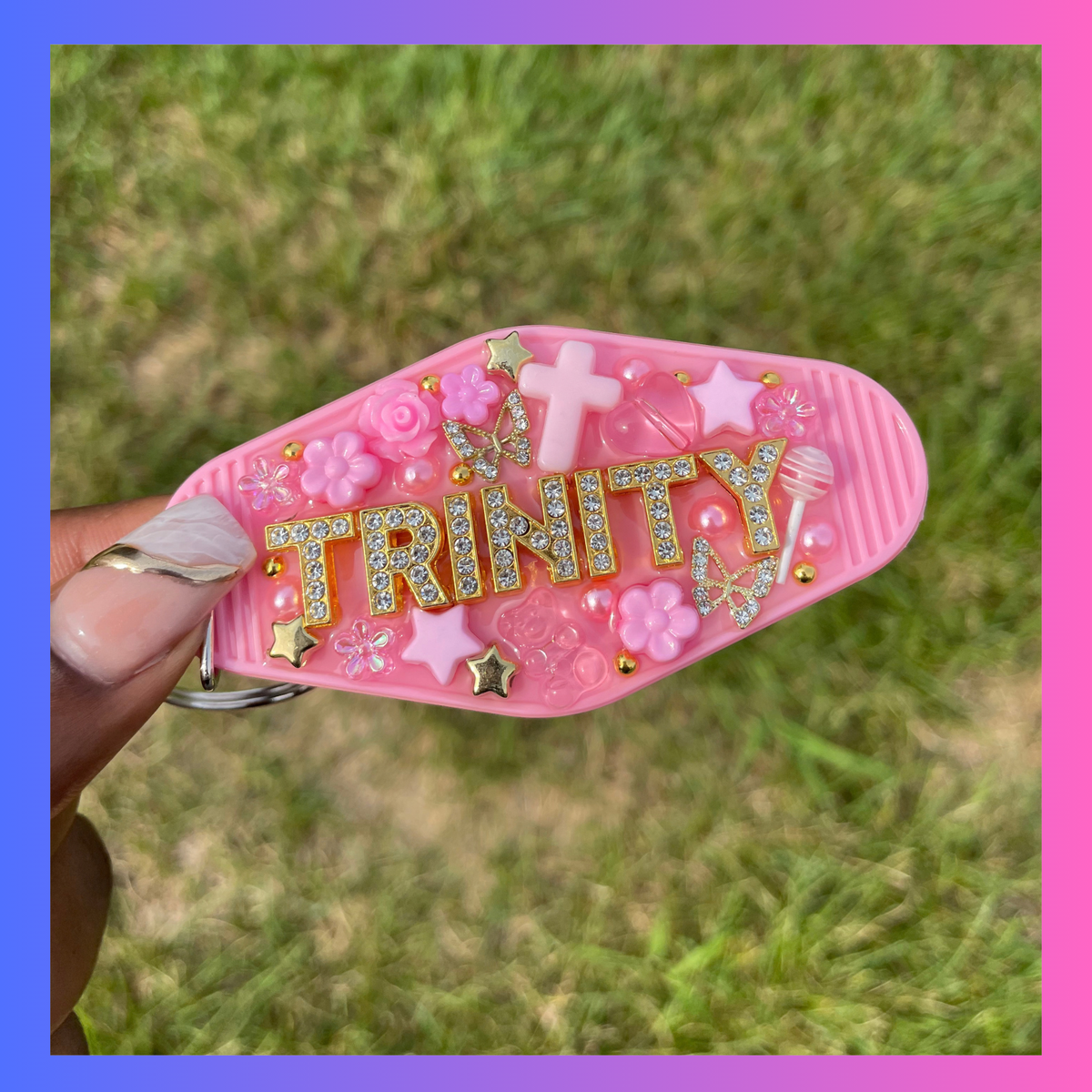 Junk Keychain - Light Pink