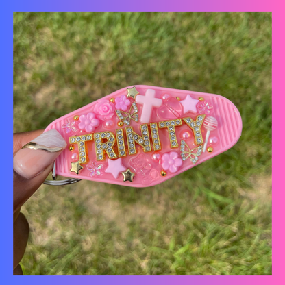 Junk Keychain - Light Pink