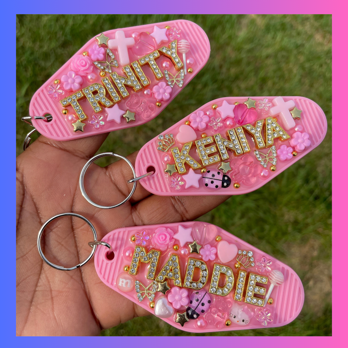 Junk Keychain - Light Pink