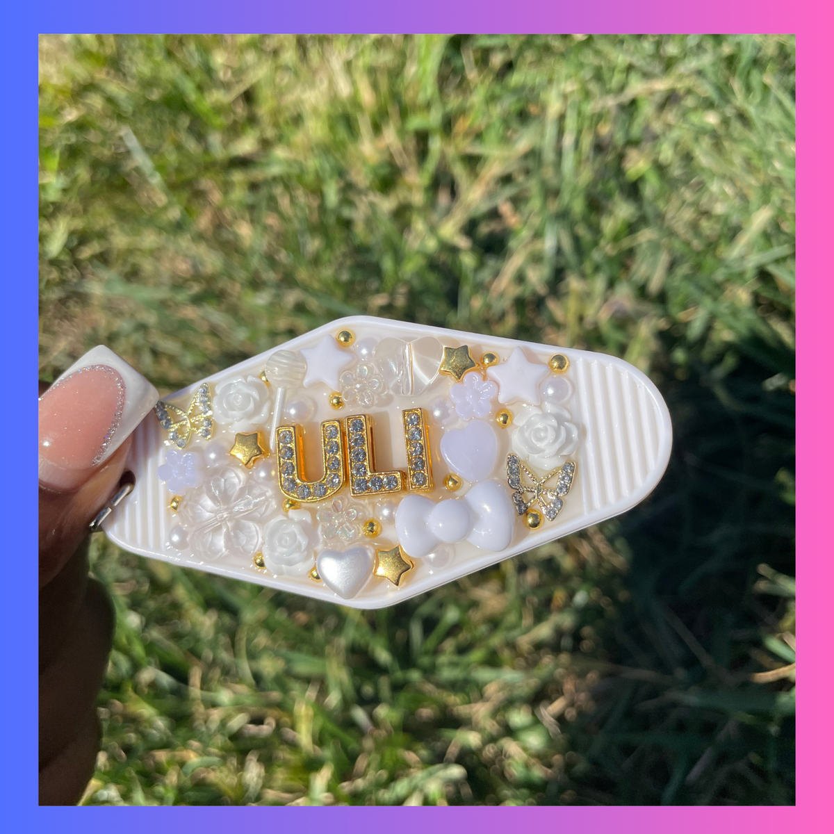 Junk Keychain - White