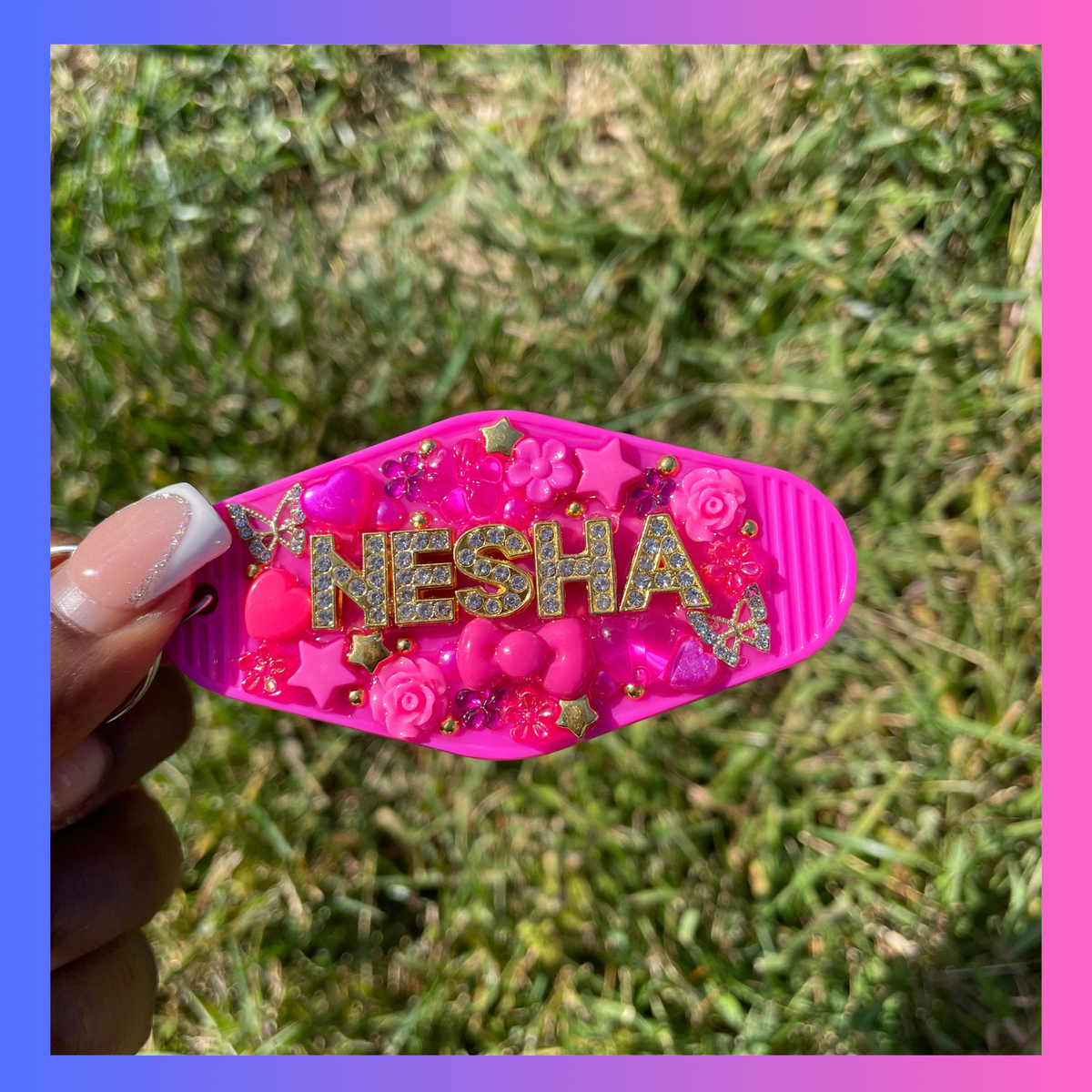 Junk Keychain - Hot Pink