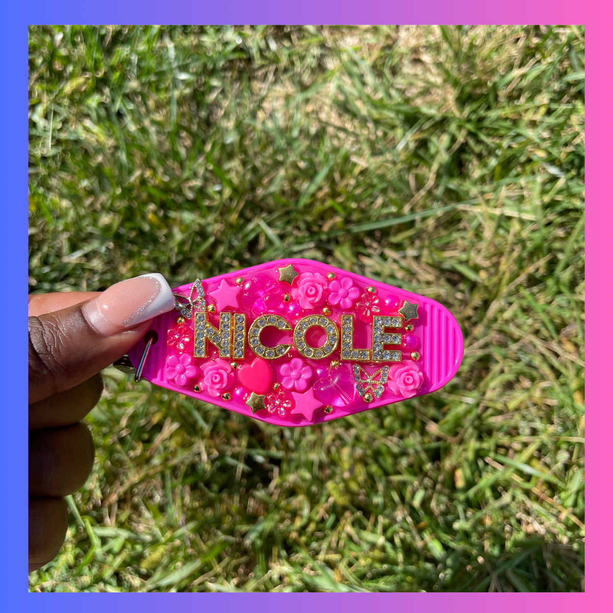 Junk Keychain - Hot Pink