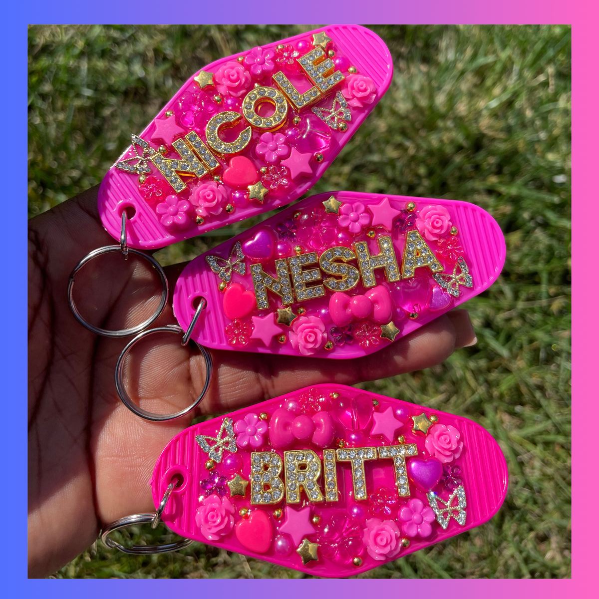 Junk Keychain - Hot Pink