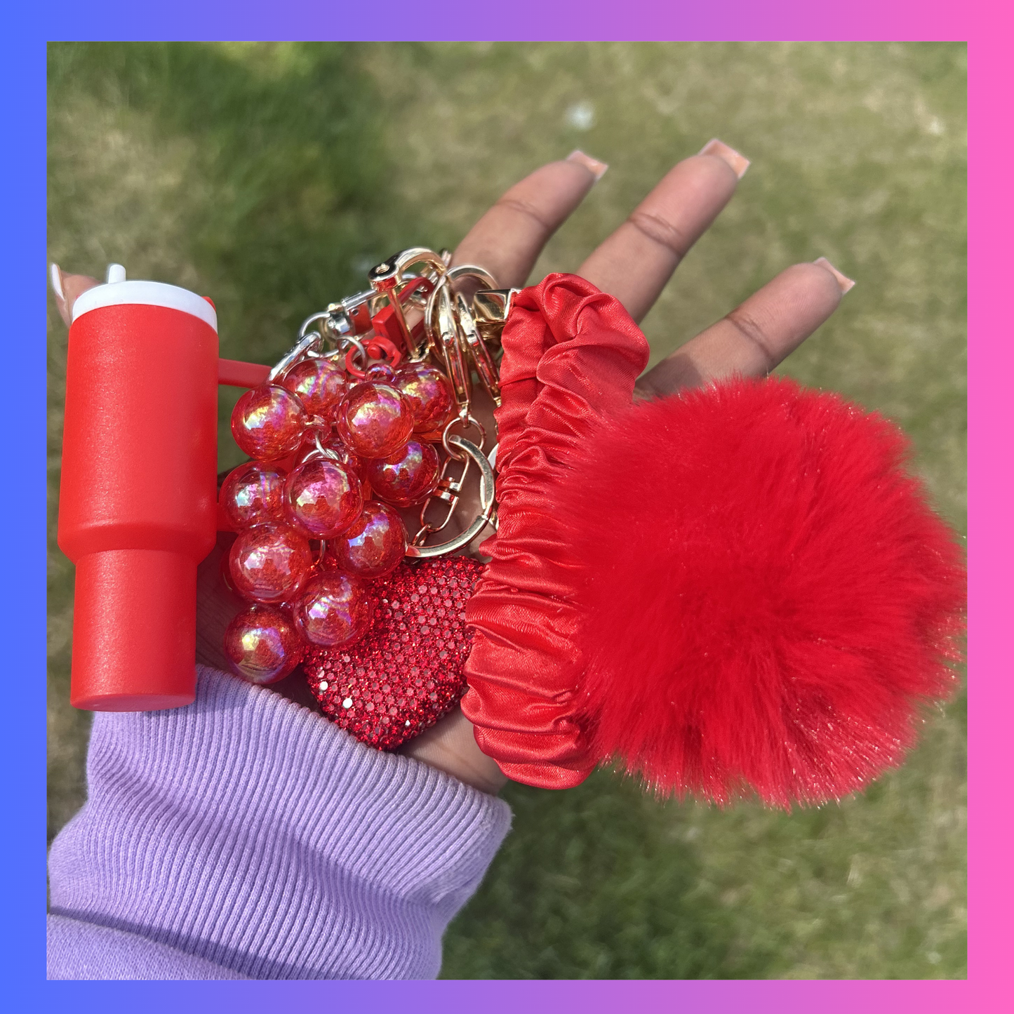 Red Bag Charm Bundle