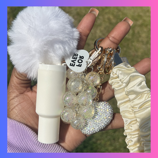 White Bag Charm Bundle