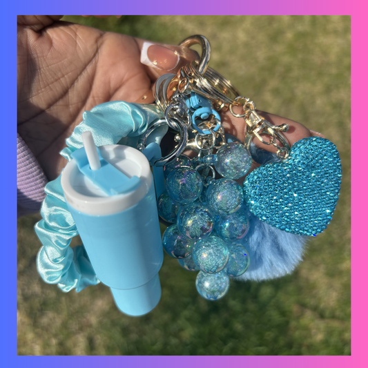 Sky Blue Bag Charm Bundle