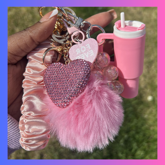 Light Pink Bag Charm Bundle